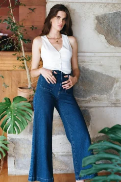Rollas Sailor Ruby Blue Long Eco Jean