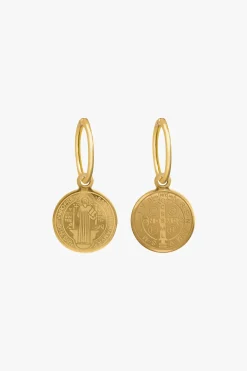 Lindi Kingi Saint Circle Gold Sleeper EOL Earrings