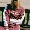 Araminta James Saint Germain Red Wine Knit Sweatshirt