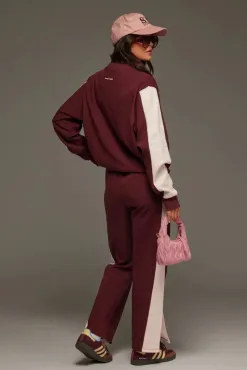 Araminta James Saint Germain Red Wine Knit Sweatshirt