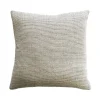 Baya Sandridge Black + White Fine Stripe with Feather Inner 50x50cm Linen Cushion
