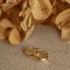 Silver Linings Scarlett Gold Twist Hoop Earrings