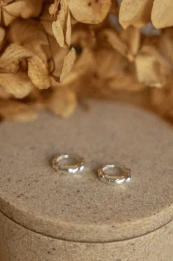Silver Linings Scarlett Silver Twist Hoop Earrings