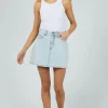 Silent Theory Selina Denim Mini Skirt