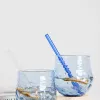 French Country Serena Blue Glass Tumbler