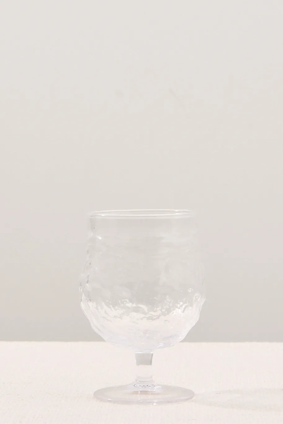 French Country Serena Clear Glass Wine Goblet