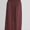 Ivy + Jack Seville Raisin Shirred Waist Maxi Skirt
