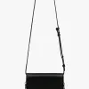 Status Anxiety She Burns Black Leather Crossbody Bag