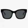 Le Specs Showstopper Round Black Khaki Mono Lens Sunglasses