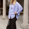 Stories be Told Signature Blue Oxford Oversized Shirt