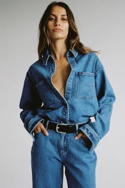 Lee Signature Indigo Dust Relaxed Denim Shirt