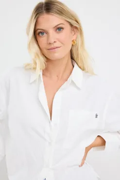 Stories be Told Signature Ivory Oxford Oversized Shirt