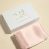 Home Lab 100% Silk Beauty Pillowcase Blush 48x73cm