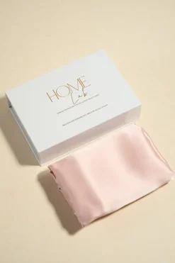 Home Lab 100% Silk Beauty Pillowcase Blush 48x73cm