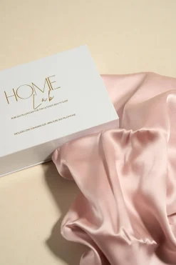 Home Lab 100% Silk Beauty Pillowcase Blush 48x73cm