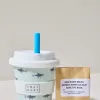 Kids Chai Baby Silly Blue Shark Babyccino + Fluffy Cup
