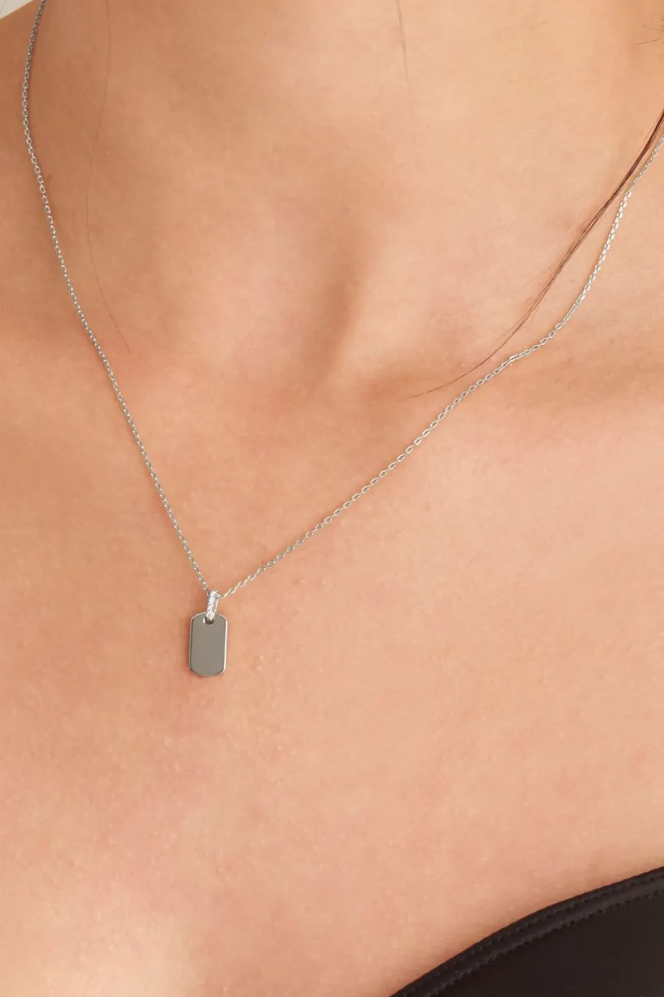 Ania Haie Silver Tag EOL Necklace