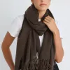 Queen of the Foxes Simple Chocolate Winter Scarf