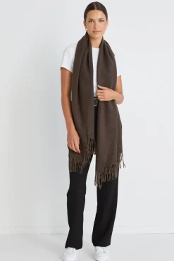 Queen of the Foxes Simple Chocolate Winter Scarf