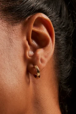 Humble + Heart Simple Huggie Gold Earrings
