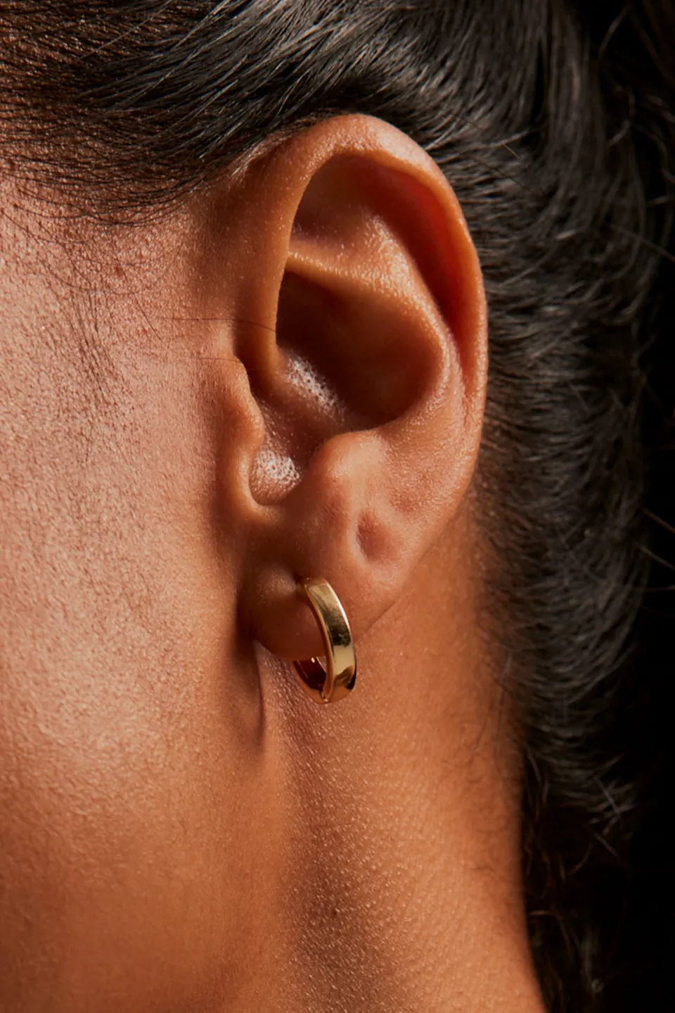 Humble + Heart Simple Huggie Gold Earrings