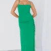 Georgia Mae Siren Bright Green Ruched Side Party Dress