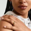 Pilgrim Sloan Gold EOL Crystal Recycled Rings set 3