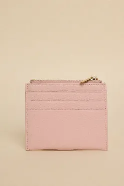 Among the Brave Small Blush Leather Card Holder
