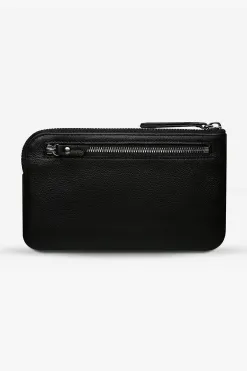 Status Anxiety Smoke and Mirrors Black Wallet