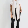 Queen of the Foxes Soft Cream Herringbone Winter Scarf
