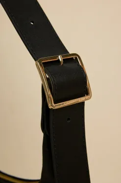 Among the Brave Soho Black Leather Mini Shoulder Bag