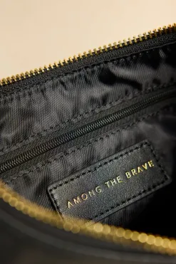 Among the Brave Soho Black Leather Mini Shoulder Bag
