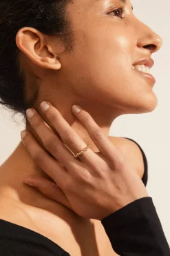 Pilgrim Solidarity Recycled Bubbles Adjustable EOL Ring Gold