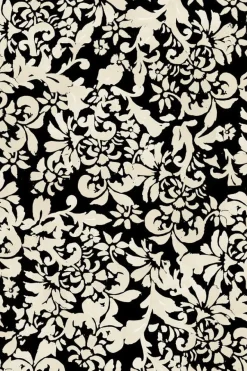 Esmaee Songbird Black Floral Midi Dress