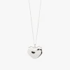 Pilgrim Sophia Recycled Heart Pendant Silver Plated EOL Necklace