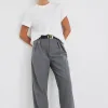 Stories be Told Sophisticated Charcoal Wide Leg Pants