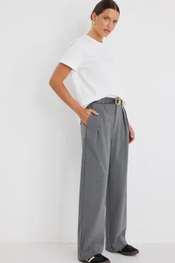 Stories be Told Sophisticated Charcoal Wide Leg Pants