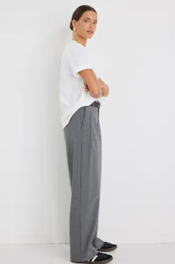 Stories be Told Sophisticated Charcoal Wide Leg Pants