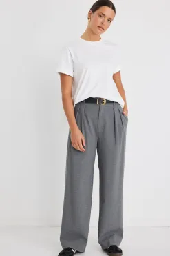 Stories be Told Sophisticated Charcoal Wide Leg Pants
