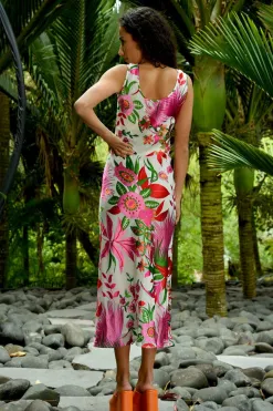 Coop South Beach Pink Floral Maxi Dress