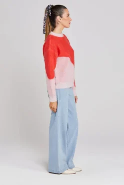Thing Thing Split Pinky Tomato Wool Jumper