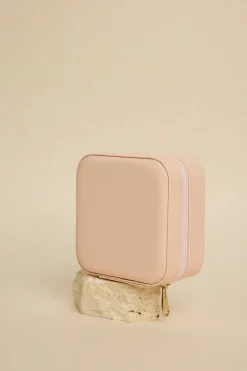 Humble + Heart Square Pink Jewellery Travel Case