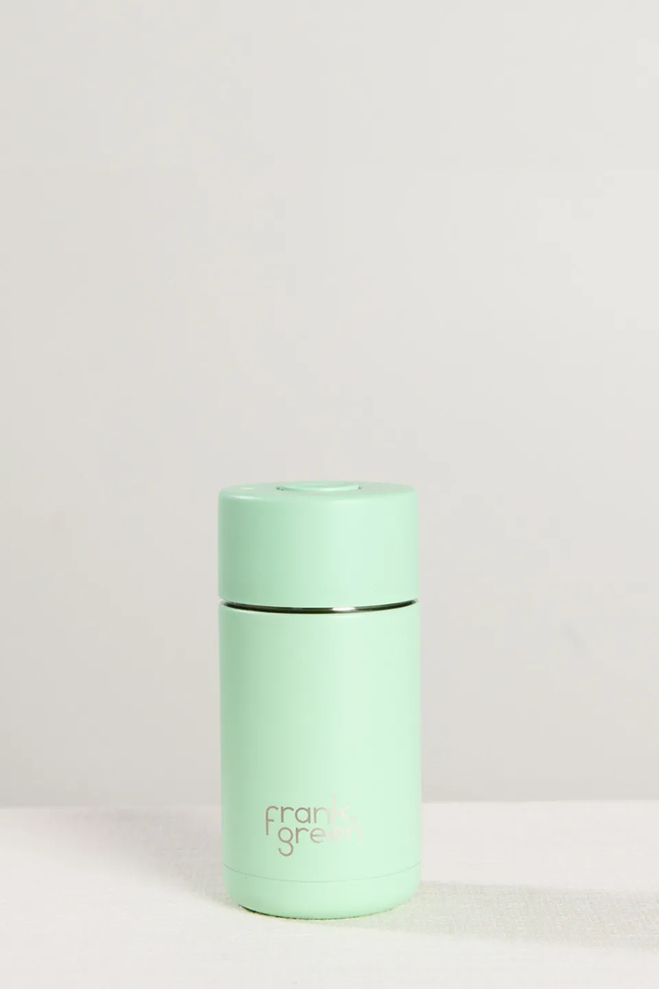 Frank Green Stainless Steel with Push Button Lid Mint Gelato 12oz Ceramic Cup