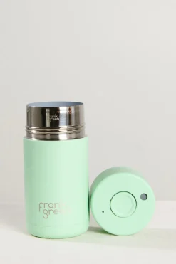 Frank Green Stainless Steel with Push Button Lid Mint Gelato 12oz Ceramic Cup