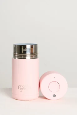 Frank Green Stainless Steel with Push Button Lid Blushed 12oz Ceramic Cup
