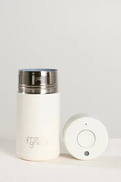 Frank Green Stainless Steel with Push Button Lid Cloud 12oz Ceramic Cup