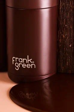 Frank Green Stainless Steel with Push Button Lid Chocolate 12oz Ceramic Cup