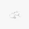 Stolen Girlfriends Club Star Anchor Silver Sleeper Earrings
