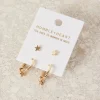 Humble + Heart Star Sleeper Stud Set Gold Earrings