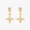 Lindi Kingi Star Stud Drop EOL Earrings Gold
